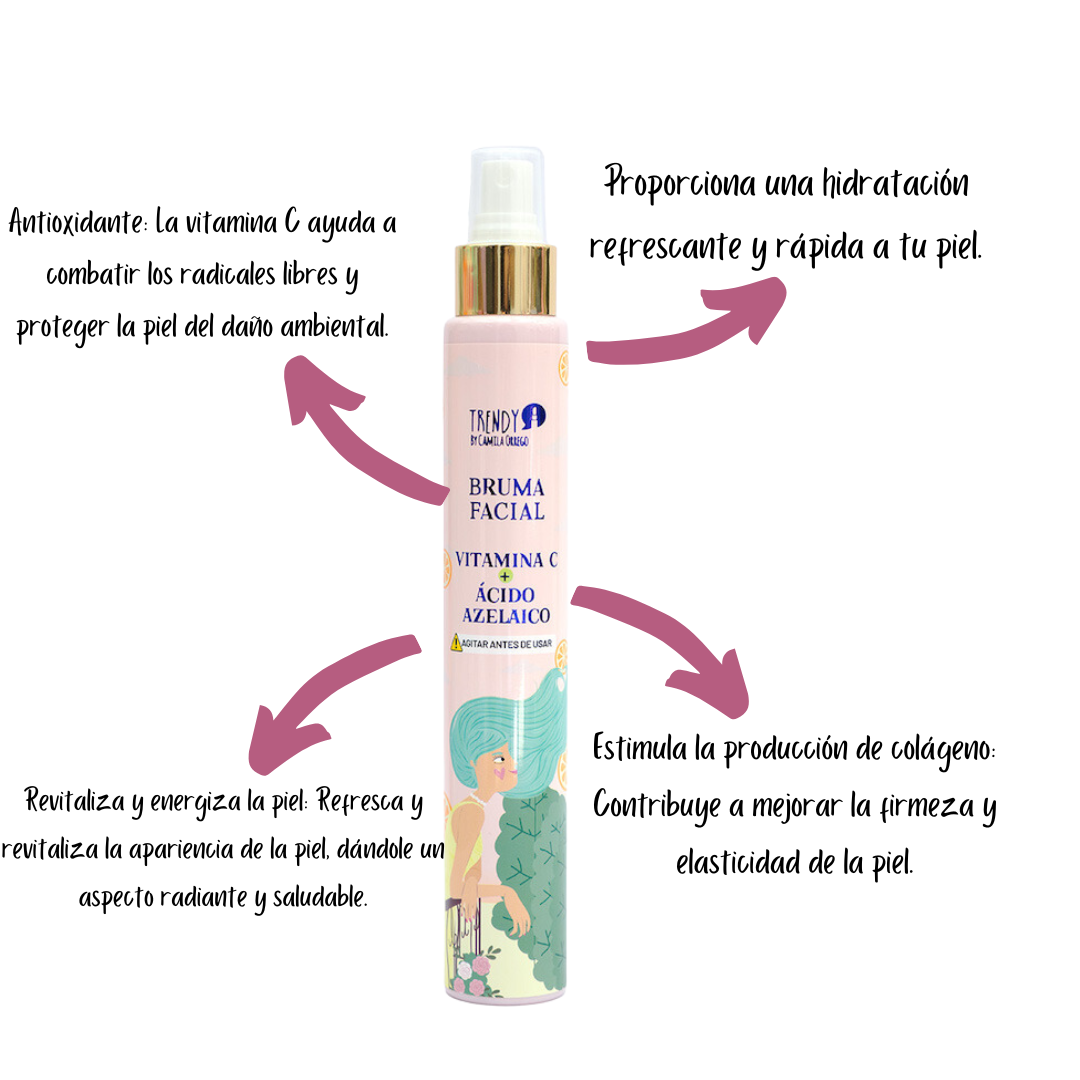 BRUMA FACIAL CON VITAMINA C TRENDY - Image 2