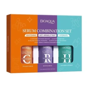 PACK X3 SERUM BIOAQUA VITAMINA C+ACIDO GIALURONICO Y RETINOL